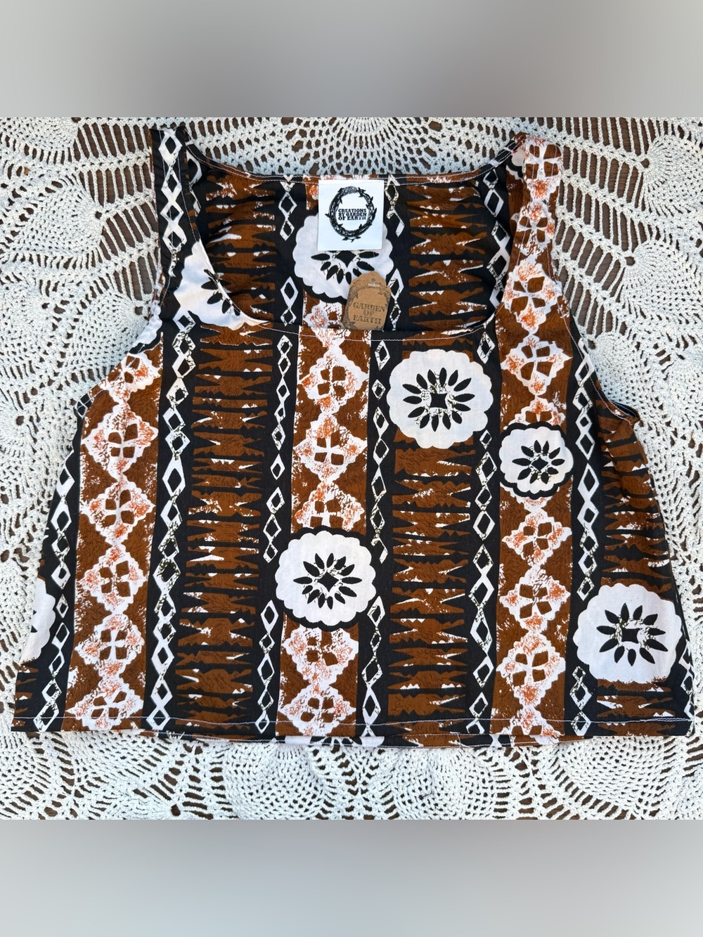 Handmade vintage fabric top